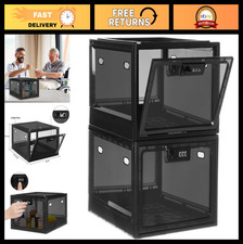 Lockable Medication Storage Box - 2 Pack Food Safe Container for Home, Office
