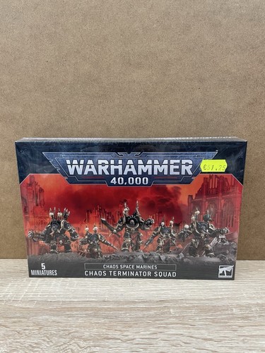 GAMES WORKSHOP - WARHAMMER 40.000 - SQUADRA TERMINATOR DEL CAOS - Foto 2 di 3