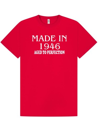 80th BIRTHDAY T-Shirt / Tee / Made in 1945 Aged To Perfection / UNISEX / S-XXL - Bild 20 von 22