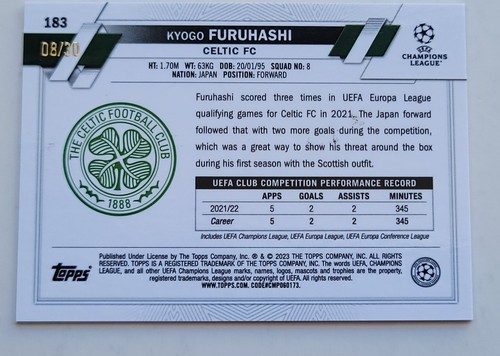 2022-23 Topps Cromo UEFA Clubes Competiciones Negro y Dorado Sísmico/30 - Individuales - Imagen 21 de 23