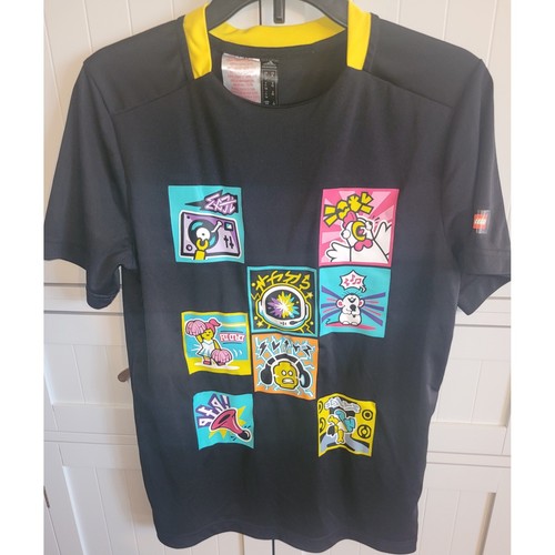 Adidas x Lego Primegreen Set Graphic Tee & Shorts Black Yellow Kids size S and M - Picture 5 of 8