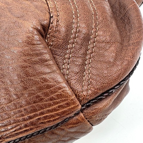FENDI Mini Spy Bag Zucca Brown Leather Small Hand Bag Authentic - Picture 11 of 23