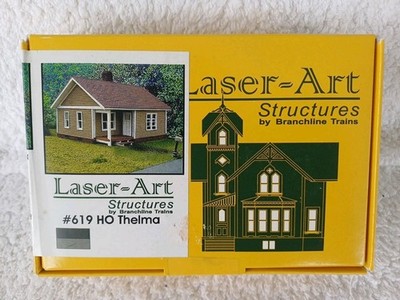 Branchline Laser Art Structures #619 HO SCALE THELMA HOUSE Sealed Box Kit