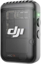 DJI Mic 2 Transmitter (Shadow Black), Wireless Microphone with Intelligent Noise