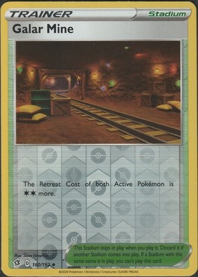 Pokemon - Galar Mine #160/192 - SWSH02: Rebel Clash Reverse Holo