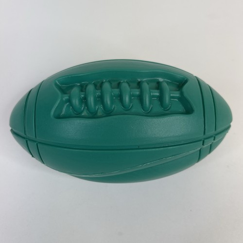 3x Rubber Football Pet Toy Interactive Squeaker Fetch Medium/Large Dogs Green - Picture 2 of 5