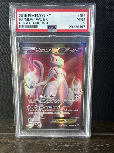 2015 Pokemon XY Mewtwo EX 158/162 PSA 9