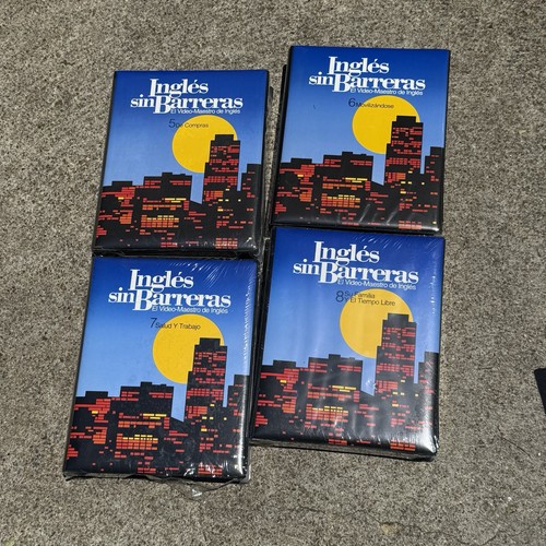 Ingles Sin Barreras Courses Complete VHS, Manual Series 1-12 + 2 Books English - Picture 4 of 16