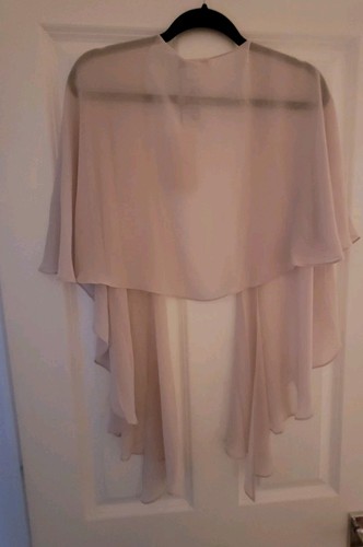 Mantón Jacques Vert Beige/Rosa Madre de Novia Boda Formal Pashmina Nuevo - Imagen 6 de 8