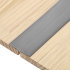 T-Molding Transition Strips, 2cm x 0.7cm Vinyl Flooring Edging Trim, Gray.