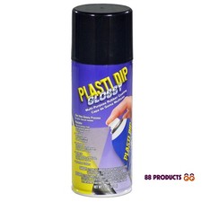 2 Pack Plasti Dip Glossy Black 11oz Aerosol Multi-Purpose Rubber Coating Spray