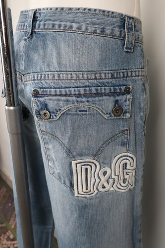 DOLCE & GABBANA Pantalón Jeans Hombre Talla W36 Pantalones Denim Casual - Imagen 7 de 10