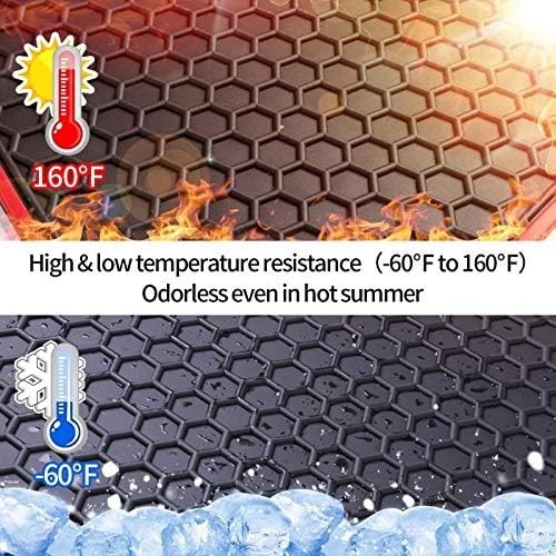2019-2020 Hyundai Santa Fe Weather Floor Liners Mats (Megiteller) 3 Pcs. Rubber - Picture 3 of 5