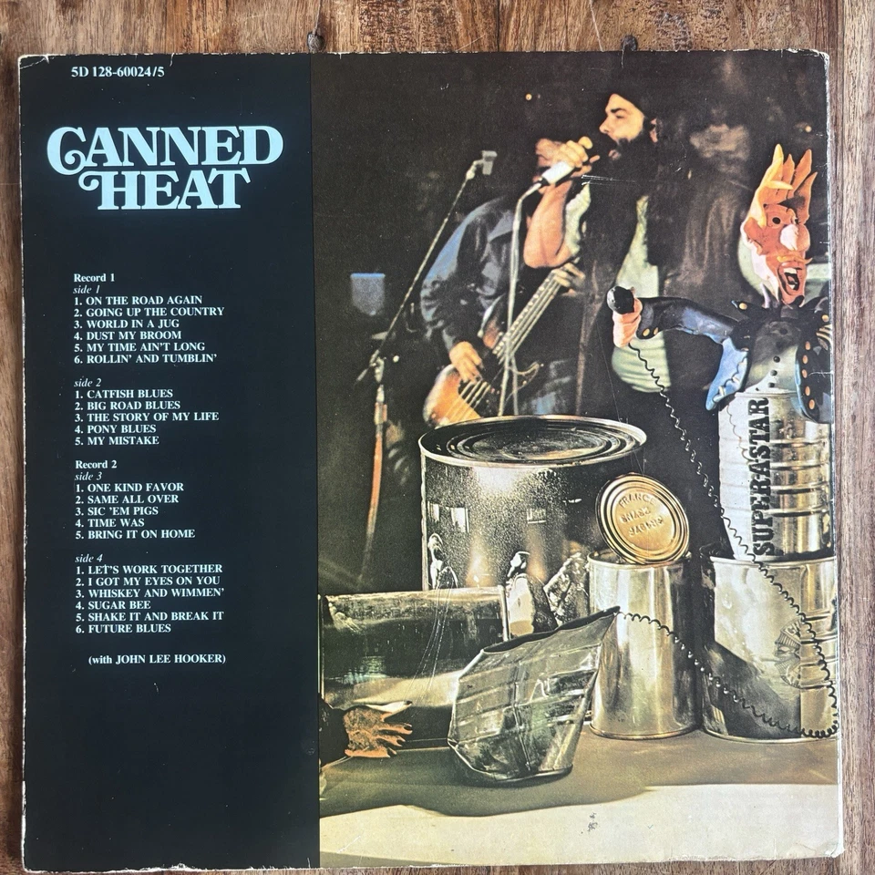 CANNED HEAT - CANNED HEAT - BEST OF    VG+/NEAR MINT DOUBLE VINYL LP / HOOKER Foto 2 de 4