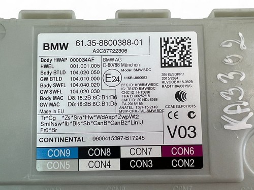 KA3302 BMW Control Unit 8800388 - Picture 3 of 5