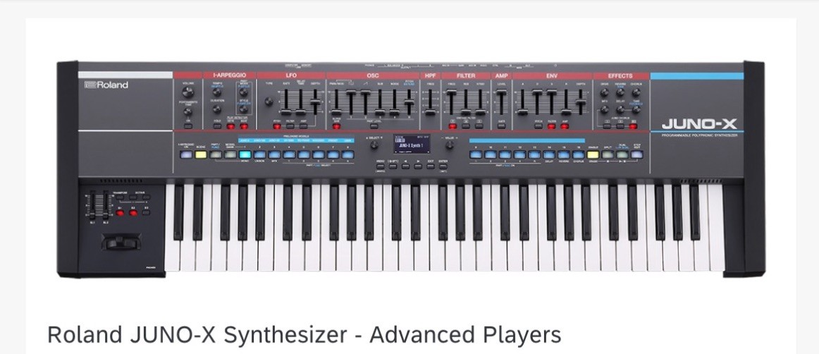 【美品】Roland JUNO-X シンセサイザー 本体　61鍵 Roland Juno-X 61-Key Programmable Polyphonic Synthesizer