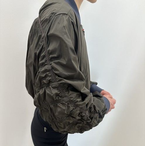 Diesel G-Noak Jacket Ruched Shell Nylon Womens Bomber size 40 - Bild 12 von 15