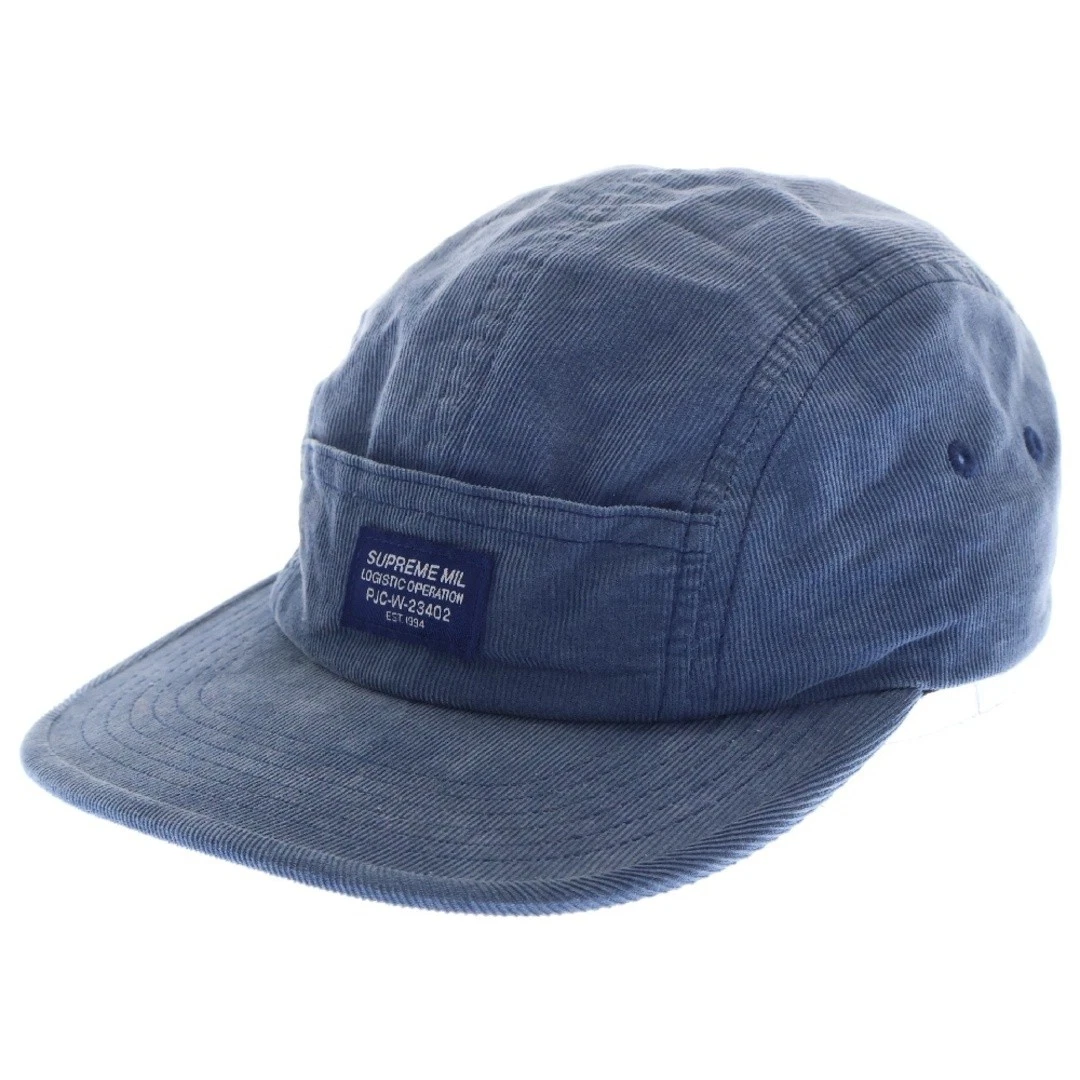 Casquette de camp SUPREME 24AW velours côtelé poche bleu occasion c5bd9d228626214448e06b7caeb4