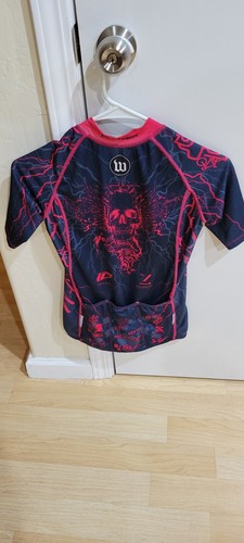 F* CANCER Cycling Jersey Shirt WOMENS S/M Bike Ride Cancer Awareness SKELETON - Picture 3 of 7