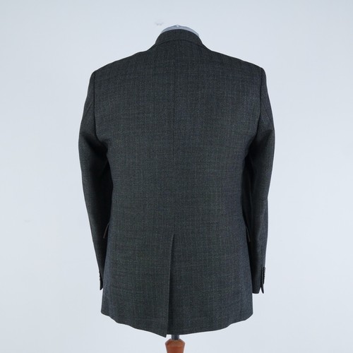 Mens HUGO BOSS Sport Coat 44R US Size Herringbone Grey Wool Blazer Jacket - Picture 6 of 17