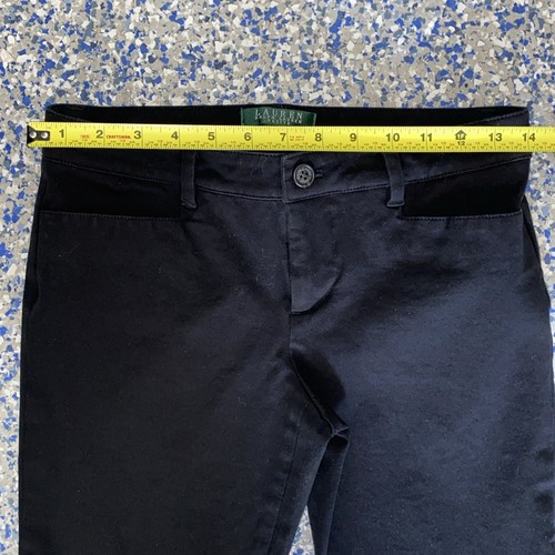 Lauren Ralph Lauren Adelle Straight Leg Black Dress Pants Womens Size 2 P Petite - Picture 5 of 9