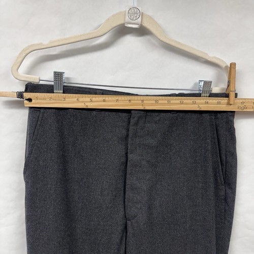 Vintage Lands End Wollhose 33 x 30 grau Anzughose für Herren hergestellt in den USA - Bild 9 von 16