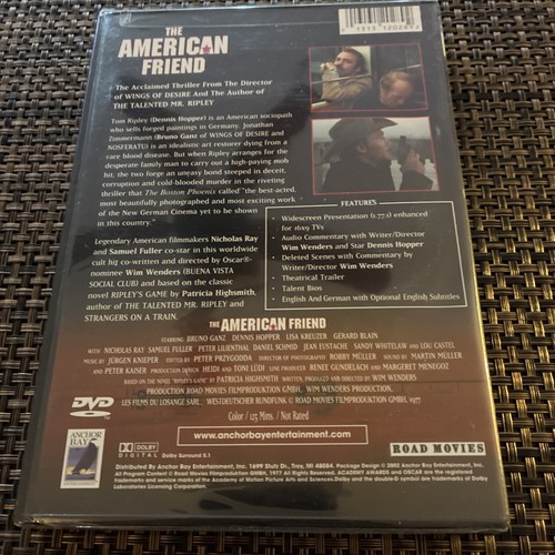 THE AMERICAN FRIEND WIDESCREEN EDITION DVD 2003 NEW ORIG SEALED DENNIS HOPPER - Picture 2 of 2
