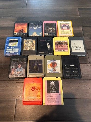 Konvolut 15 8-Spur Kassetten Fleetwood Mac, Moody Blues, Zappa, Santana