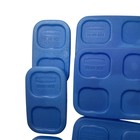 Rubbermaid Blue Ice Packs Reusable -  Lot of 5 Assorted Sizes - Lunchbox Coolers