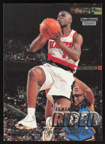 1997-98 Fleer Isaiah Rider #167 Portland Trail Blazers - Picture 1 of 2
