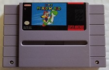 Super Nintendo SNES Super Mario World Authentic Cleaned Tested Working