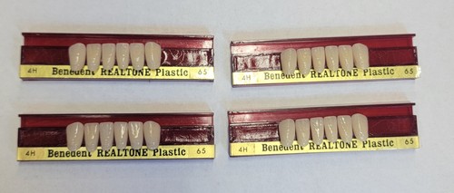 4H - Farbe 65 (A3) untere Anterioren Dental Kunststoff gekreuzte Zähne - Bild 5 von 5