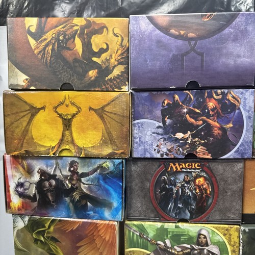 12 Magic The Gathering Empty Card Boxes, Coldsnap, Theros, Nyx, Born Of The Gods - Picture 2 of 19