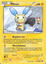 Minun Common Dark Explorers 40/108 LP Normal