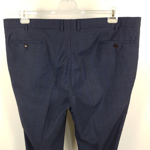 Eduard Dressler Anzug Herren Gr. 58 Blau Super 110 Wolle Nardo Jeff Sakko Hose - Picture 12 of 14