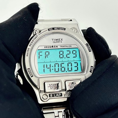 Timex Ironman Beams Collaboration 8-Lap Metal Watch Stainless w/ Box #2 - Bild 7 von 8
