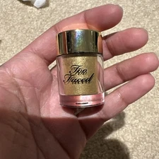 Too Faced PURE GOLD Ultra-Fine Face & Body Glitter Infused With Real Gold .07 oz