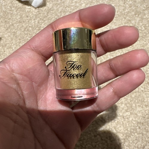 Too Faced PURE GOLD Ultra-Fine Face & Body Glitter Infused With Real Gold .07 oz - Picture 1 of 2