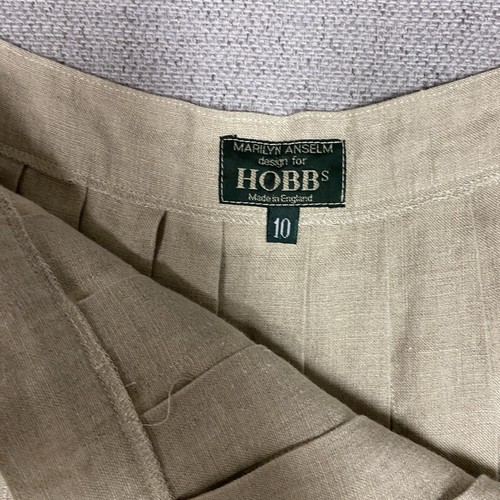 Hobbs Marilyn Anselm Vintage Linen Skirt England Cottagecore - Picture 7 of 10