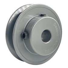 V Belt Pulley, AK25-1/2, 1/2 Bore, 2.5 OD, Cast Iron, Single Groove, Sheave