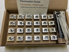 24x Draka Keystone Jack Cat6A Solid Tool-Free 180 Deg Shielded YMJBP03208 Silver