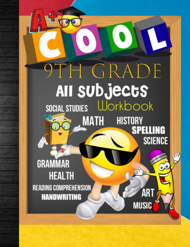 9Th Grade All Subjects Workbook: 9Th Grade Homeschool All-In-One Curriculum Work - Picture 8 of 12