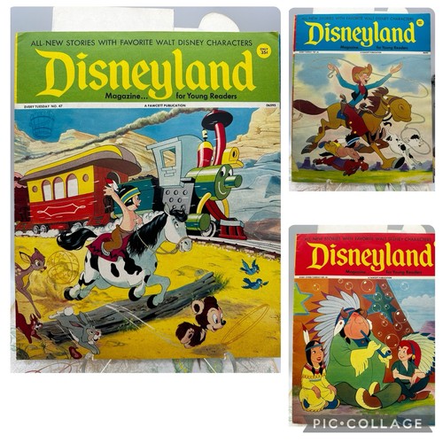 Disneyland Magazines Lot Of 3 w/ American Indian Covers #47,64,81 Walt Disney - Picture 1 of 5