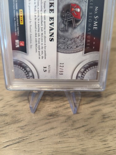 2014 PANINI CROWN ROYALE MIKE EVANS Rookie Signature Silver Plaid /99 - Auto 🔥 - Picture 2 of 4