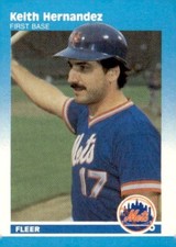 1987 Fleer Mini #53 Keith Hernandez New York Mets