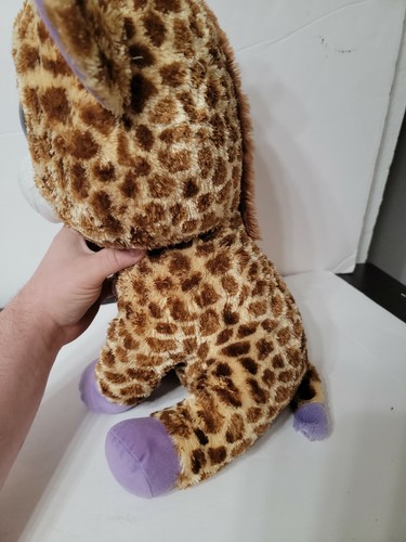 TY Beanie Boos Safari Giraffe with Purple Glitter Eyes Big Jumbo 17" No Hang Tag - Picture 6 of 6