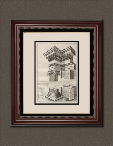 Vintage Technische Architektur Zeichnung Kunstwerk Bild 8X10 Neue Kunstdruck Alt - Bild 3 von 3