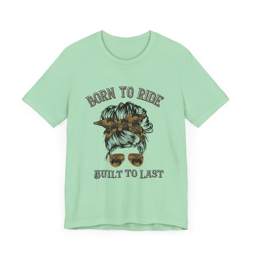 Camisa Born to Ride Camiseta ATV Camisa Moño Desordenada Construida Para Últimar Camiseta ATV Amante - Imagen 23 de 32