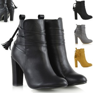 womens ankle boots block heel