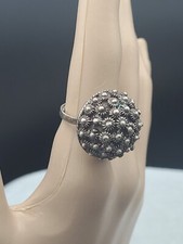 VINTAGE TAXCO MEXICO STERLING SILVER CIRCA 1940's RING ADJUSTABLE